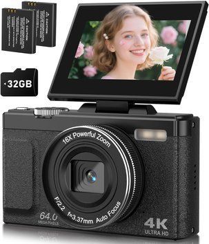 Цифрова камера 4K 64MP з відкидним екраном G5066 фото