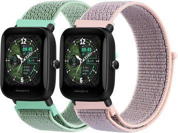 Змінний нейлоновий ремінець для смарт-годинника Amazfit 20 мм 2 шт V4266 фото