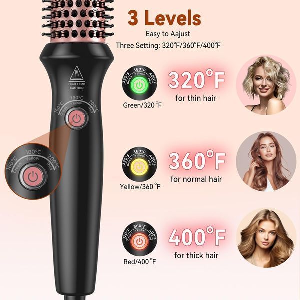 Кругла термощітка 3 до 1 G4457 фото Кругла термощітка 3 до 1 G4457 фото